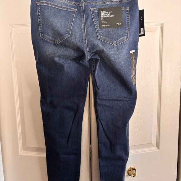 Silver Jeans Suki Curvy Fit Mid Rise Skinny Jeans W31 L29 | NWT - Picture 2 of 4